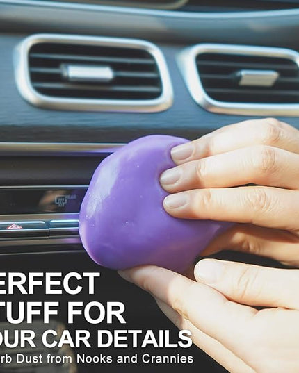 TICARVE 2 Pack Cleaning Gel Car Cleaning Putty Car Slime for Cleaning Car Detailing Gel Car Interior Cleaner Car Accessories Keyboard Cleaner Rose Purple (320g/11.2oz)