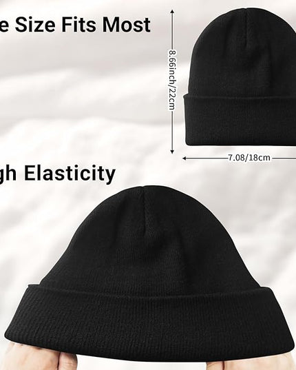 NPQQUAN Beanie for Men Women Winter Hats for Mens Beanie Cuffed Knit Beanies Skull Cap