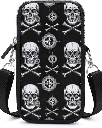 Unisex Small Crossbody Bags, Women Men Portable Adjustable Crossbody Phone Wallet Pouch