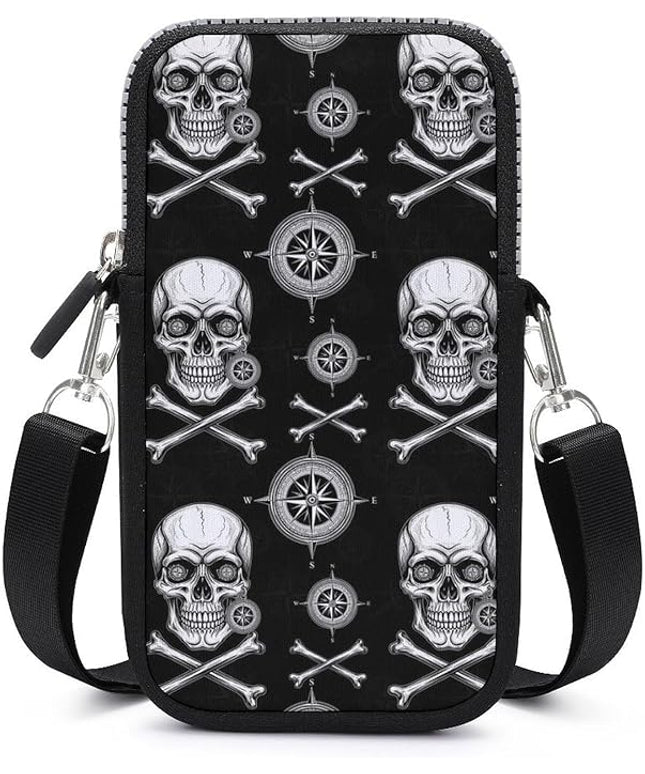 Unisex Small Crossbody Bags, Women Men Portable Adjustable Crossbody Phone Wallet Pouch