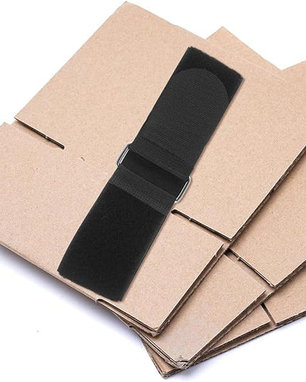 5pcs 5cm Wide Hook and Loop Cinch Straps, Self-Adhesive Cargo Securing Bands for Pallet Bundling and Packing, Sturdy Moving and Outdoor Utility Carrying Belts