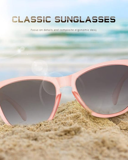DANAMY Sunglasses Womens Polarized Sunglasses for Women Trendy Designer Mirrored UV400 Protection Sun Glasses