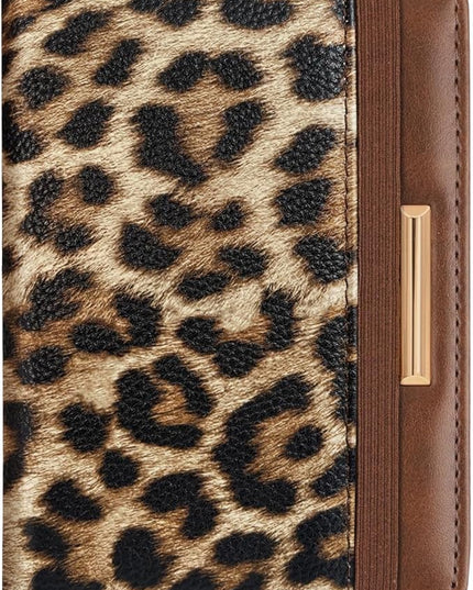 Passport Holder Cover Travel RFID Blocking Passport Cover Rose Gold Cute Flowers Passport Wallet with Elastic Band for Women