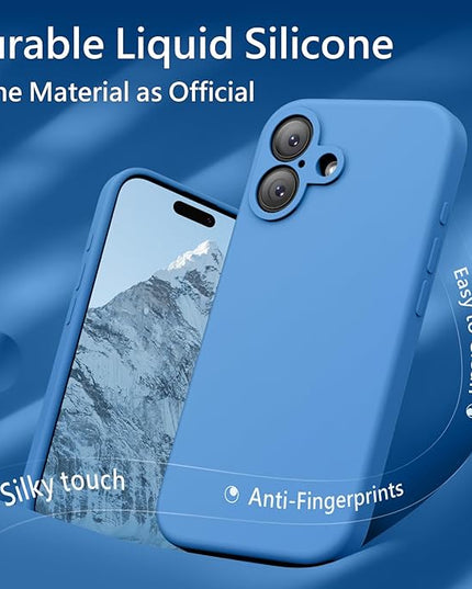 FireNova Magnetic for iPhone 17 Case, Compatible with MagSafe, [Integrated Silicone Camera Control Button] [Camera Protection] Anti-Scratch Microfiber Lining Phone Case, 6.3", Blue