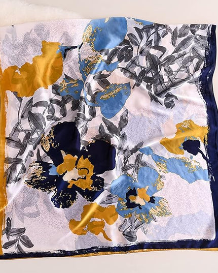 Fashion Scarves Scarf 100% Silk Feeling Scarf Silk Like Scarves Long Lightweight Sunscreen Shawls for Women