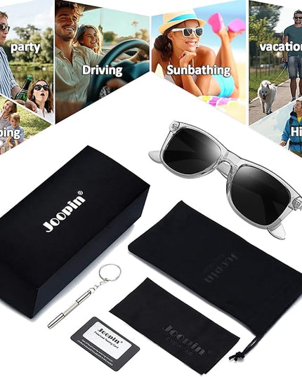 Joopin Square Sunglasses Polarized UV Protection Trendy Designer Sun Glasses Men Women