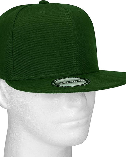 Classic Snapback Hat Cap Hip Hop Style Flat Bill Blank Solid Color Adjustable Size