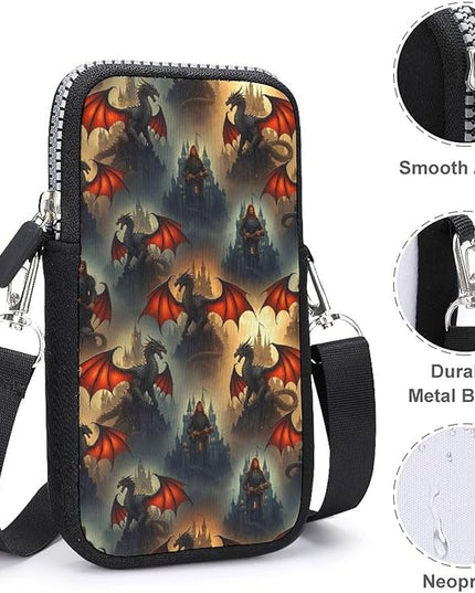 Small Crossbody Bags for Men, Cool Lightweight Sling Phone Pouch, Slim Cell Phone Purses