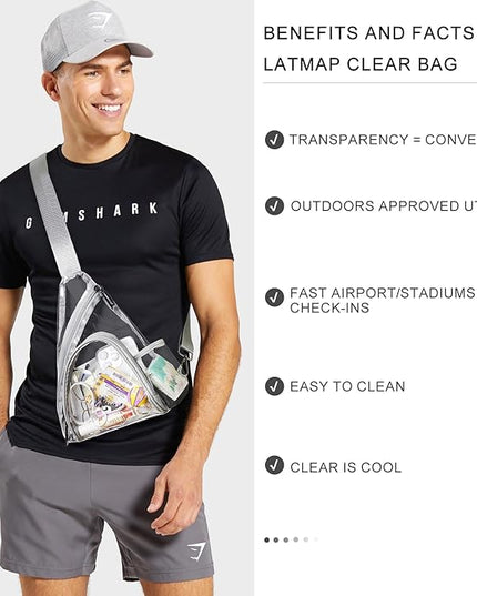 7L Sling Bag For Women Men Backpack Fanny Pack Crossbody Chest Travel Shoulder Belt Bags Purse Handbag PU Leather