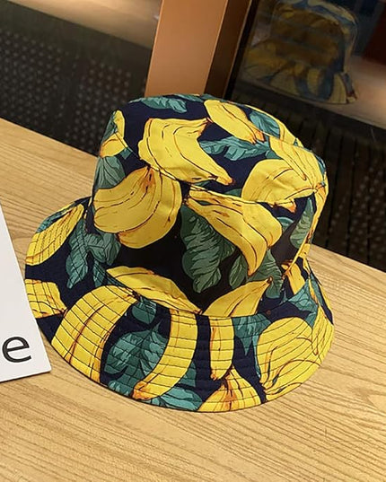 XYIYI Cute Bucket Hat Beach Fisherman Hats for Women, Reversible Double-Side-Wear
