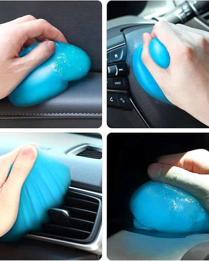 DNA MOTORING Car Cleaning Gels Auto Detailing Tools Cleaning Putty Car Interior Cleaner, Car Jelly Cleaner, Keyboard Cleaner, Car Cleaning Supplies Car Gifts for Men Women, Blue, TOOLS-00151