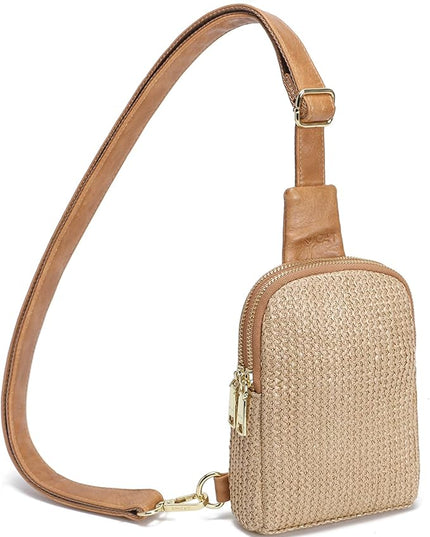 INICAT Faux Straw Crossbody Bags Beach Gifts Valentines Day Her Cruise Ship Essentials Women Summer Small Sling Purses