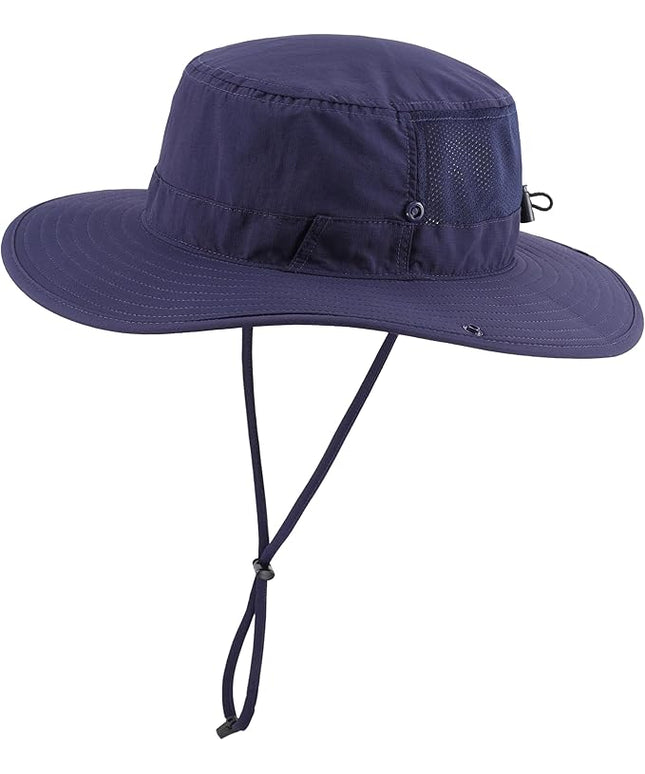 Connectyle Men's Sun Hat UPF 50+ Wide Brim Bucket Hats for Fishing Hiking Gardening Adjustable Boonie Hat Outdoor Safari Hats
