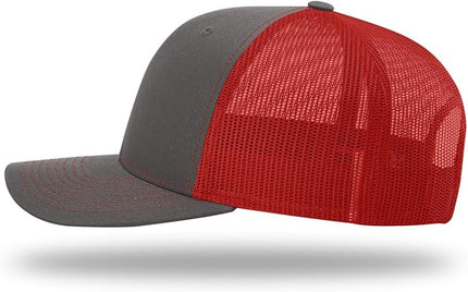 Richardson 112 Trucker Hat - Premium Adjustable Snapback Hat - Structured Six Panel Richardson Blank Caps