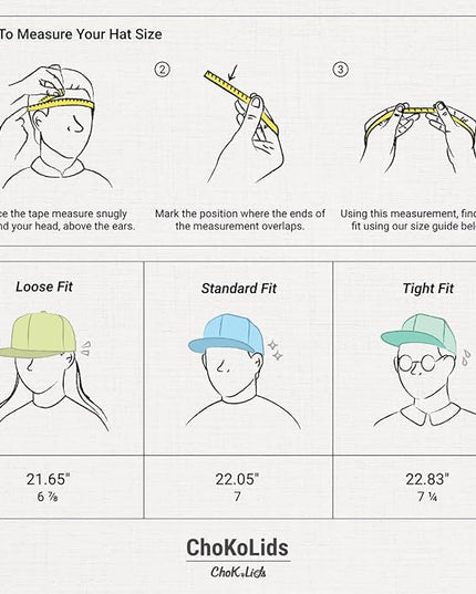 CHOK.LIDS Flat Bill Visor Classic Snapback Hat Blank Adjustable Brim High Top End Trendy Color Style Plain Tone Baseball Cap