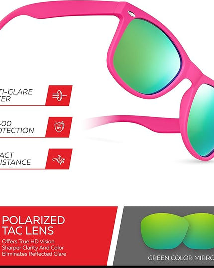 Retro Rewind Polarized Sunglasses for Men and Women - UV Protection Classic Sun Glasses