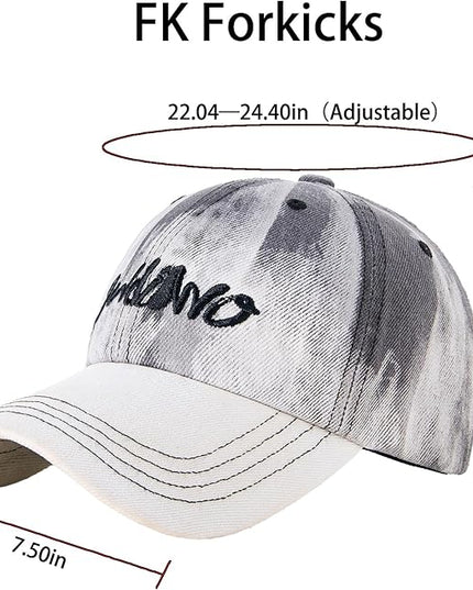 Trendy Unisex Graffiti Baseball Cap, Adjustable Cotton Baseball Cap for Men & Women, Athletic Streetwear Hat