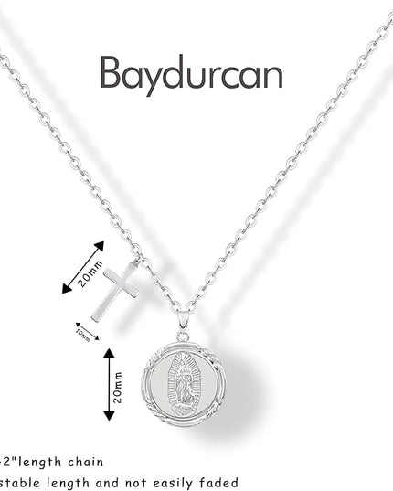 Baydurcan Pendant Necklace for Women Evil Eye Ankh Bow Necklace for Friends Sister Birthday Just Because Christmas Gifts