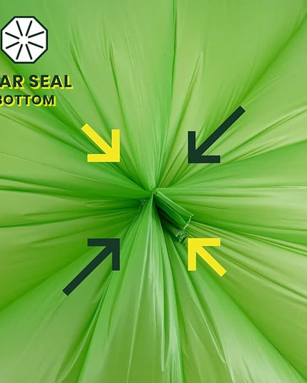 Compost Bags, Handle Tie Food Scrap Bags 3 Gallon,100 Count,Certified by BPI and ASTM D6400, Kitchen Compost Bin Compatible