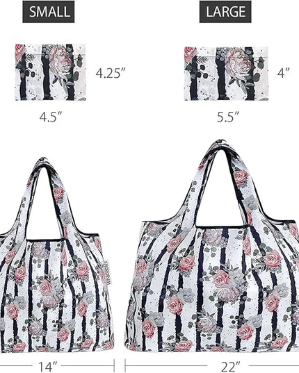 allydrew Large Foldable Tote Nylon Reusable Grocery Bags