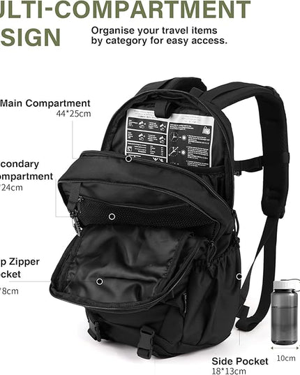 Mardingtop Tactical Molle Backpack for Men- 18L/28L EDC Hiking & Motorcycle Backpack