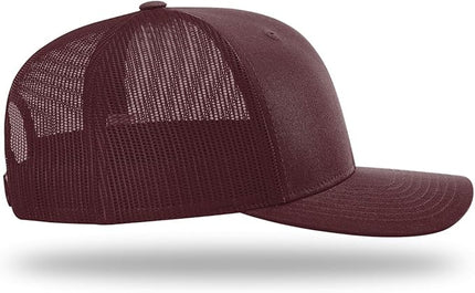 Richardson 112 Trucker Hat - Premium Adjustable Snapback Hat - Structured Six Panel Richardson Blank Caps