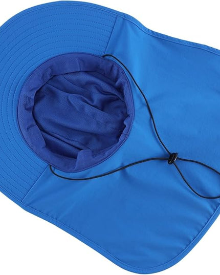 Home Prefer UPF 50+ Sun Hats for Men Women Wide Brim Fishing Hat with Neck Flap UV Protection Sunblock Safari Bucket Hat