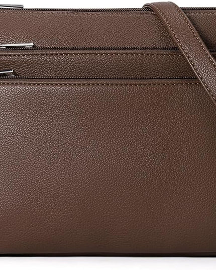 WESTBRONCO Crossbody Bags for Women, Medium Size Shoulder Handbags, Satchel Purse with Multi Zipper Pocket