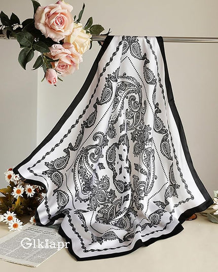 Satin Bandana Headscarf for Women Silky Hair Scarves for Fashion Lightweight