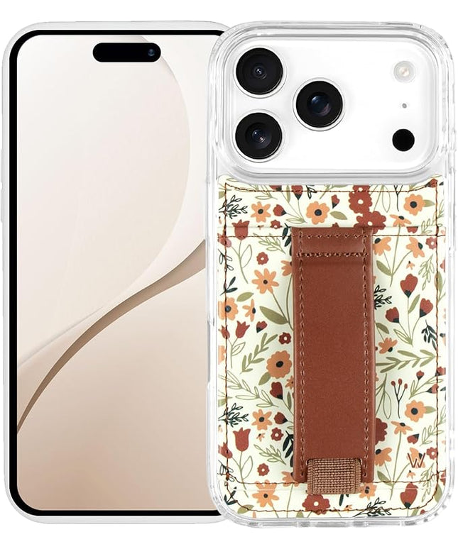 Walli Cases for iPhone 17 Pro Max Case Aesthetic Wallet Phone Case Card Holder, Securely Holds up to 2 Cards - Cute, Trendy Phone Cover for Women, fits iPhone 17 Pro Max, with Kickstand & Finger Strap