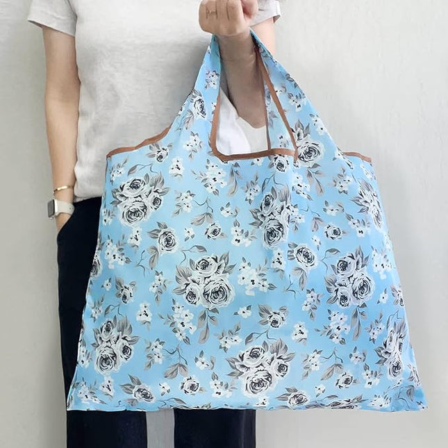 allydrew Large Foldable Tote Nylon Reusable Grocery Bags