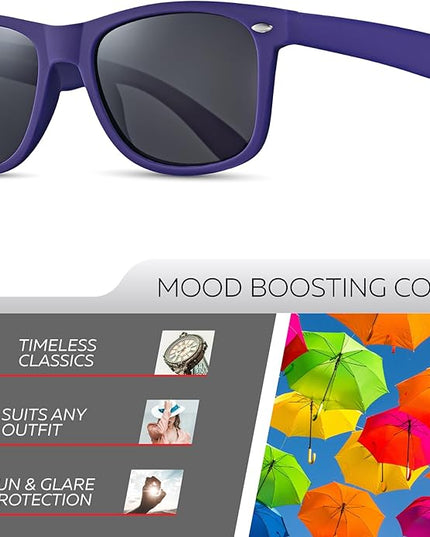 Retro Rewind Polarized Sunglasses for Men and Women - UV Protection Classic Sun Glasses