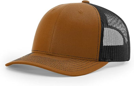 Richardson 112 Trucker Hat - Premium Adjustable Snapback Hat - Structured Six Panel Richardson Blank Caps