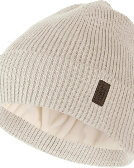 Wmcaps Winter Beanie for Men Women, Fleece Lined Beanie Soft Warm Knit Hat Ski Stocking Cuffed Cap