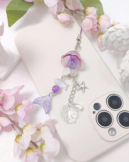 1-4PCS Cute Phone Charms Aesthetic Y2K Cell Phone Charms Strap Strawberry Butterfly Star PhoneCharm Y2K Accessories for Bag Keychain Airpods Camera Pendants Decor