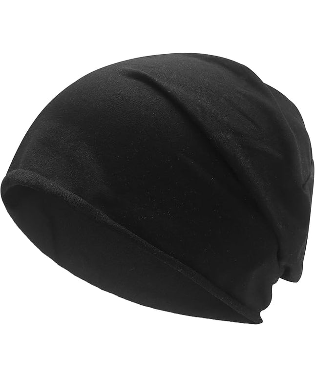 ZLYC Cotton Thin Slouchy Beanie Hat for Men Women Fashion Soft Stretch Knit Skull Cap