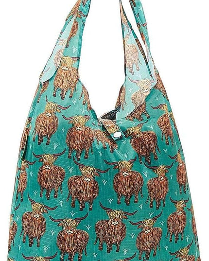 ECO CHIC Foldable Reusable Grocery Bags - Lightweight, Recycled & Reusable Shopping Bag - Waterproof Packable Tote