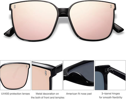 SOJOS Sunglasses for Women Men Vintage Style Shades SJ2157
