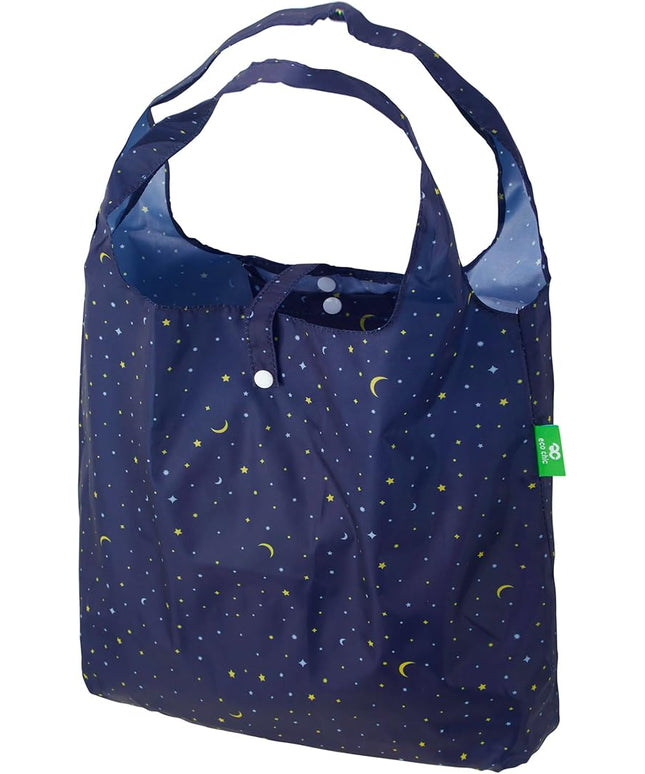 ECO CHIC Foldable Reusable Grocery Bags - Lightweight, Recycled & Reusable Shopping Bag - Waterproof Packable Tote
