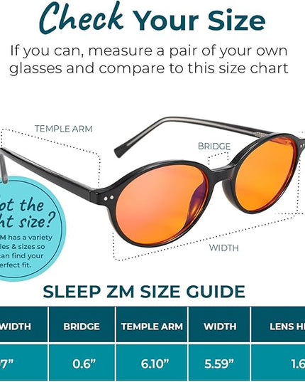 100% Blue Light Blocking Glasses - Women + Men - Better Sleep - Anti Eye Strain Protection - Computer Screens Gaming