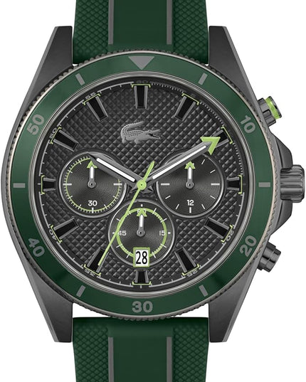 Lacoste Mainsail Men's Chronograph Watch - Stainless Steel - Water Resistant up to 5ATM/50 Meters - Contemporary, Sporty - Premium Fashion Timepiece - Gift for Him - 43mm