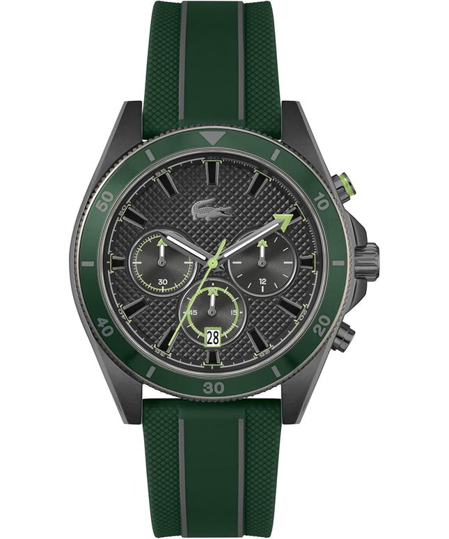 Lacoste Mainsail Men's Chronograph Watch - Stainless Steel - Water Resistant up to 5ATM/50 Meters - Contemporary, Sporty - Premium Fashion Timepiece - Gift for Him - 43mm