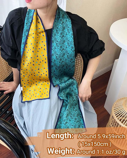 Dailyacc Hair Scarf for Women Fashion Silky Satin Headscarf Wrap Breathable Lightweight Neck Scarves For Handbag