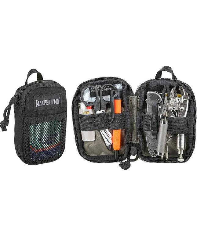 MAXPEDITION Pico Pocket Organizer, Ultra Compact EDC Gear Pouch, Tactical Utility Pouch for Everyday Carry, Tools, Gadgets, Outdoor First-Aid Kit, Survival