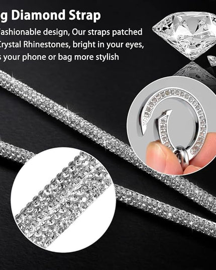 2Pcs Phone Crossbody Lanyard and Wrist Strap, Universal Cell Phone Lanyard Strap with 2Tether Tab