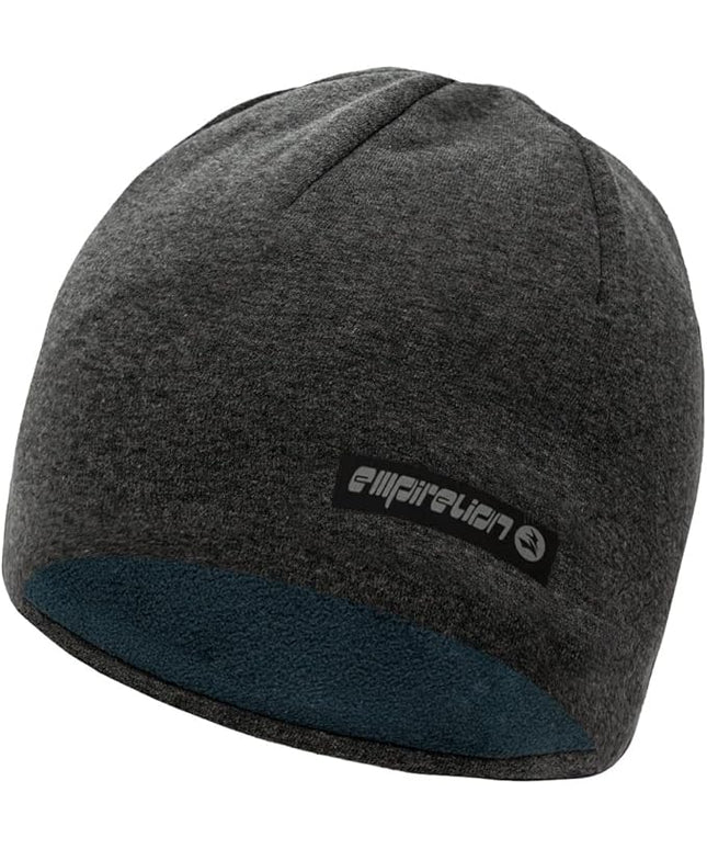 EMPIRELION Softshell Winter Fleece Lined Beanie Hats, 9" Running Skull Cap Thermal Tactical Watch Cap Men Women