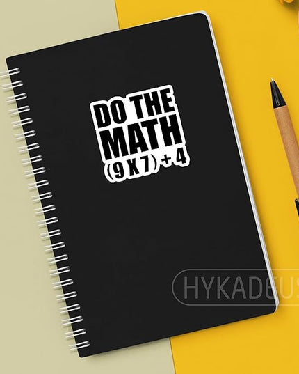 (3Pcs) Do The Math 67 Meme Stickers Funny Six Seven Math Teacher Student Sticker 6 7 Vinyl Decals Waterproof for Laptop, Water Bottle, Planner, Scrapbooking, 3" x 2.9"