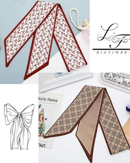 Purse Scarf Handbags For Women Skinny Hair Neck Accessories Scarves With Bag Scarfs Handle Fashion Lightweight