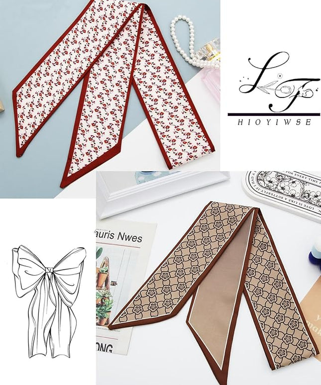 Purse Scarf Handbags For Women Skinny Hair Neck Accessories Scarves With Bag Scarfs Handle Fashion Lightweight