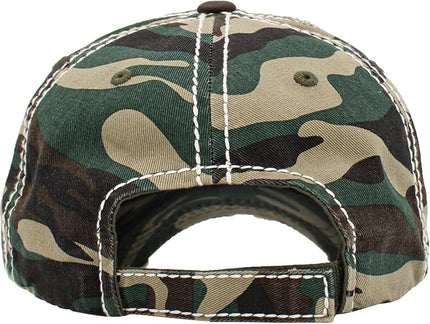 KBETHOS Vintage Washed Distressed Cotton Dad Hat Baseball Cap Adjustable Polo Trucker Unisex Style Headwear